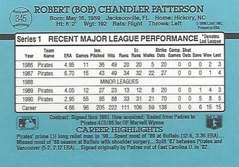 Bob Patterson  baseball card collectible - Main Image 2