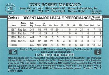 John Marzano  baseball card collectible - Main Image 2