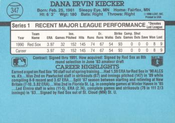 Dana Kiecker  baseball card collectible - Main Image 2