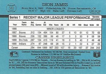 Dion James  baseball card collectible - Main Image 2