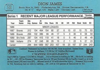 Dion James  baseball card collectible - Main Image 2