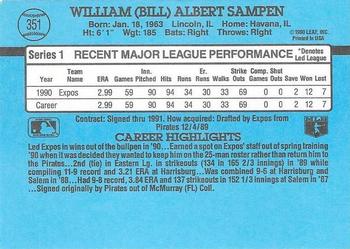 Bill Sampen  baseball card collectible - Main Image 2