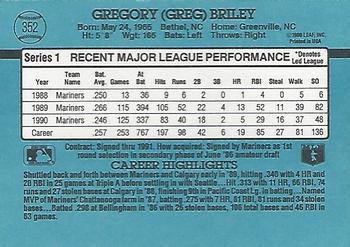 Greg Briley  baseball card collectible - Main Image 2