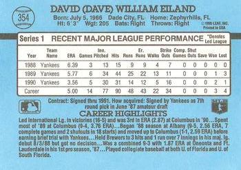 Dave Eiland  baseball card collectible - Main Image 2