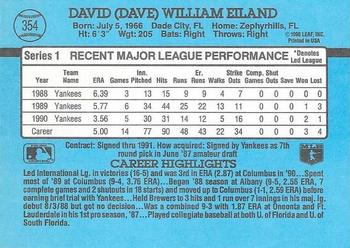 Dave Eiland  baseball card collectible - Main Image 2