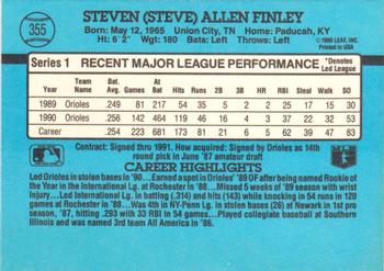 Steve Finley  baseball card collectible - Main Image 2