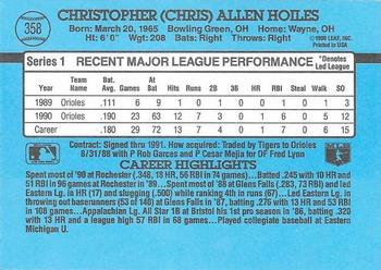 Chris Hoiles  baseball card collectible - Main Image 2