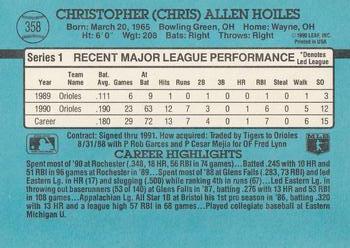 Chris Hoiles  baseball card collectible - Main Image 2