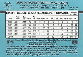 Dave Magadan  baseball card collectible - Main Image 2