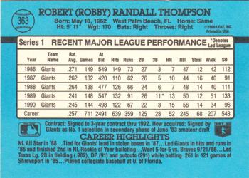 Robby Thompson  baseball card collectible - Main Image 2
