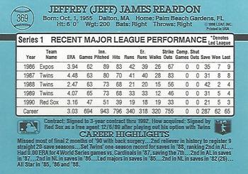 Jeff Reardon  baseball card collectible - Main Image 2