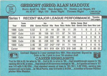Greg Maddux  baseball card collectible - Main Image 2