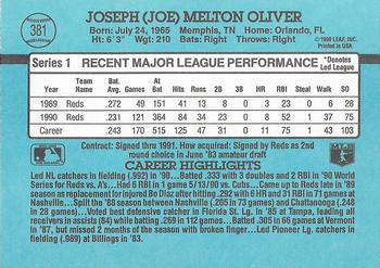 Joe Oliver  baseball card collectible - Main Image 2