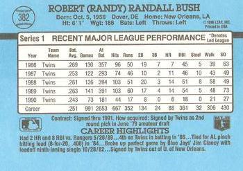 Randy Bush  baseball card collectible - Main Image 2