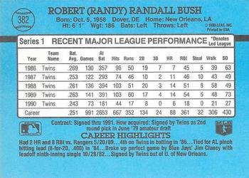 Randy Bush  baseball card collectible - Main Image 2