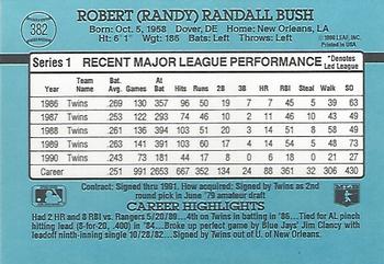 Randy Bush  baseball card collectible - Main Image 2