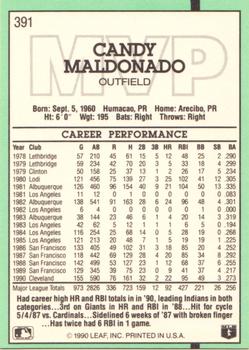 Candy Maldonado  baseball card collectible - Main Image 2