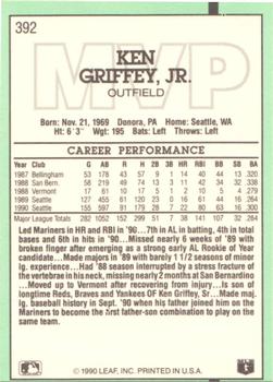 Ken Griffey Jr.  baseball card collectible - Main Image 2