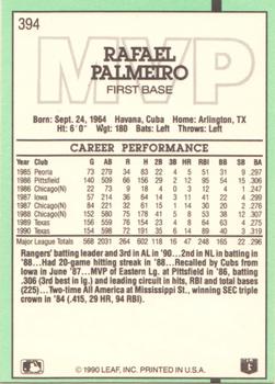 Rafael Palmeiro  baseball card collectible - Main Image 2