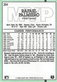 Rafael Palmeiro  baseball card collectible - Main Image 2