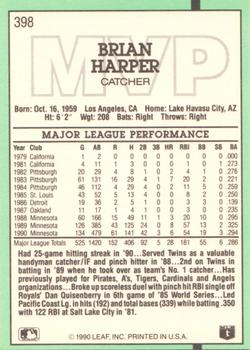 Brian Harper  baseball card collectible - Main Image 2