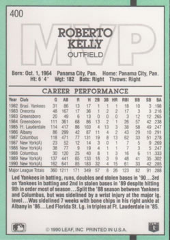 Roberto Kelly  baseball card collectible - Main Image 2