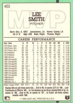 Lee Smith  baseball card collectible - Main Image 2