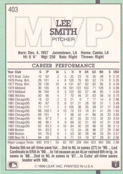 Lee Smith  baseball card collectible - Main Image 2