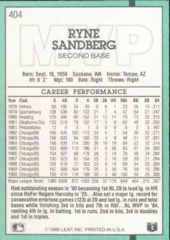 Ryne Sandberg  baseball card collectible - Main Image 2