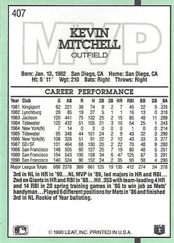 Kevin Mitchell  baseball card collectible - Main Image 2