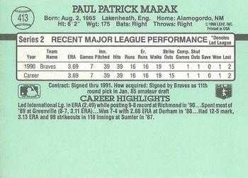 Paul Marak  baseball card collectible - Main Image 2