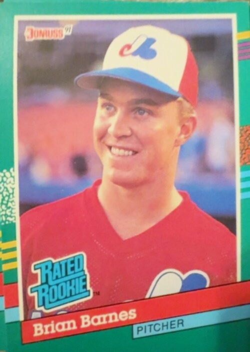 Brian Barnes  baseball card collectible - Main Image 3