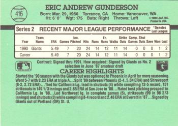 Eric Gunderson  baseball card collectible - Main Image 2