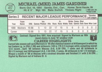Mike Gardiner  baseball card collectible - Main Image 2