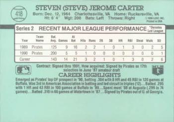 Steve Carter  baseball card collectible - Main Image 2