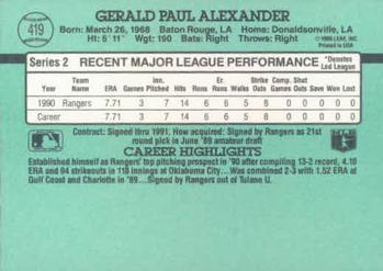 Gerald Alexander  baseball card collectible - Main Image 2