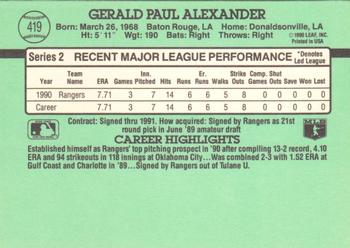 Gerald Alexander  baseball card collectible - Main Image 2