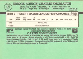 Chuck Knoblauch  baseball card collectible - Main Image 2