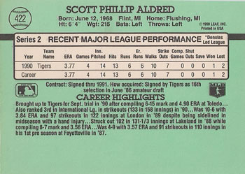 Scott Aldred  baseball card collectible - Main Image 2