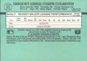 Greg Colbrunn  baseball card collectible - Main Image 2