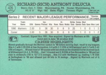 Rich DeLucia  baseball card collectible - Main Image 2