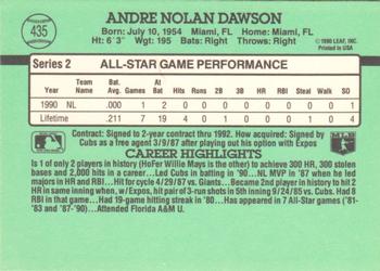 Andre Dawson  baseball card collectible - Main Image 2