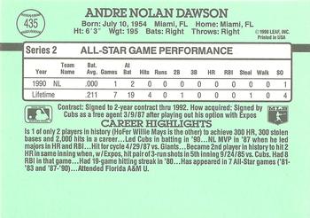 Andre Dawson  baseball card collectible - Main Image 2