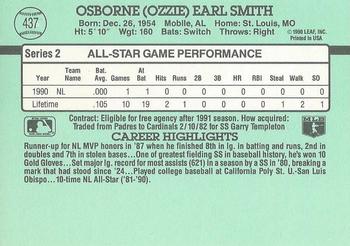 Ozzie Smith  baseball card collectible - Main Image 2