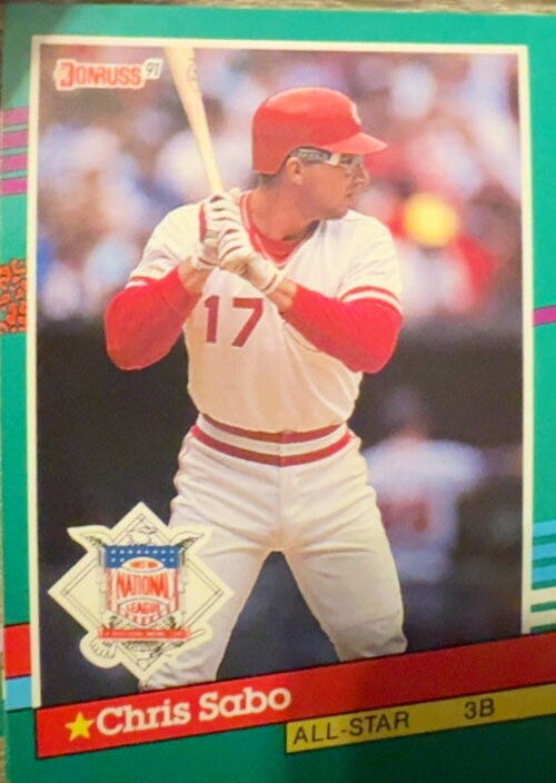 Chris Sabo  baseball card collectible - Main Image 3