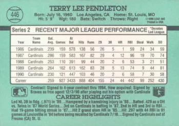 Terry Pendleton  baseball card collectible - Main Image 2