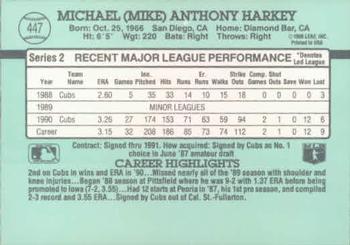 Mike Harkey  baseball card collectible - Main Image 2
