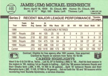 Jim Eisenreich  baseball card collectible - Main Image 2