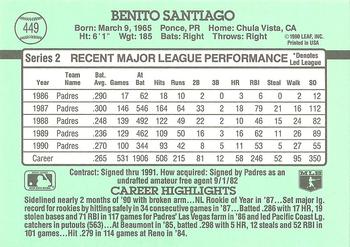Benito Santiago  baseball card collectible - Main Image 2