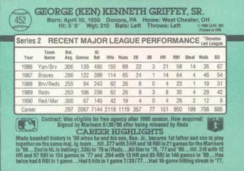 Ken Griffey, Sr.  baseball card collectible - Main Image 2